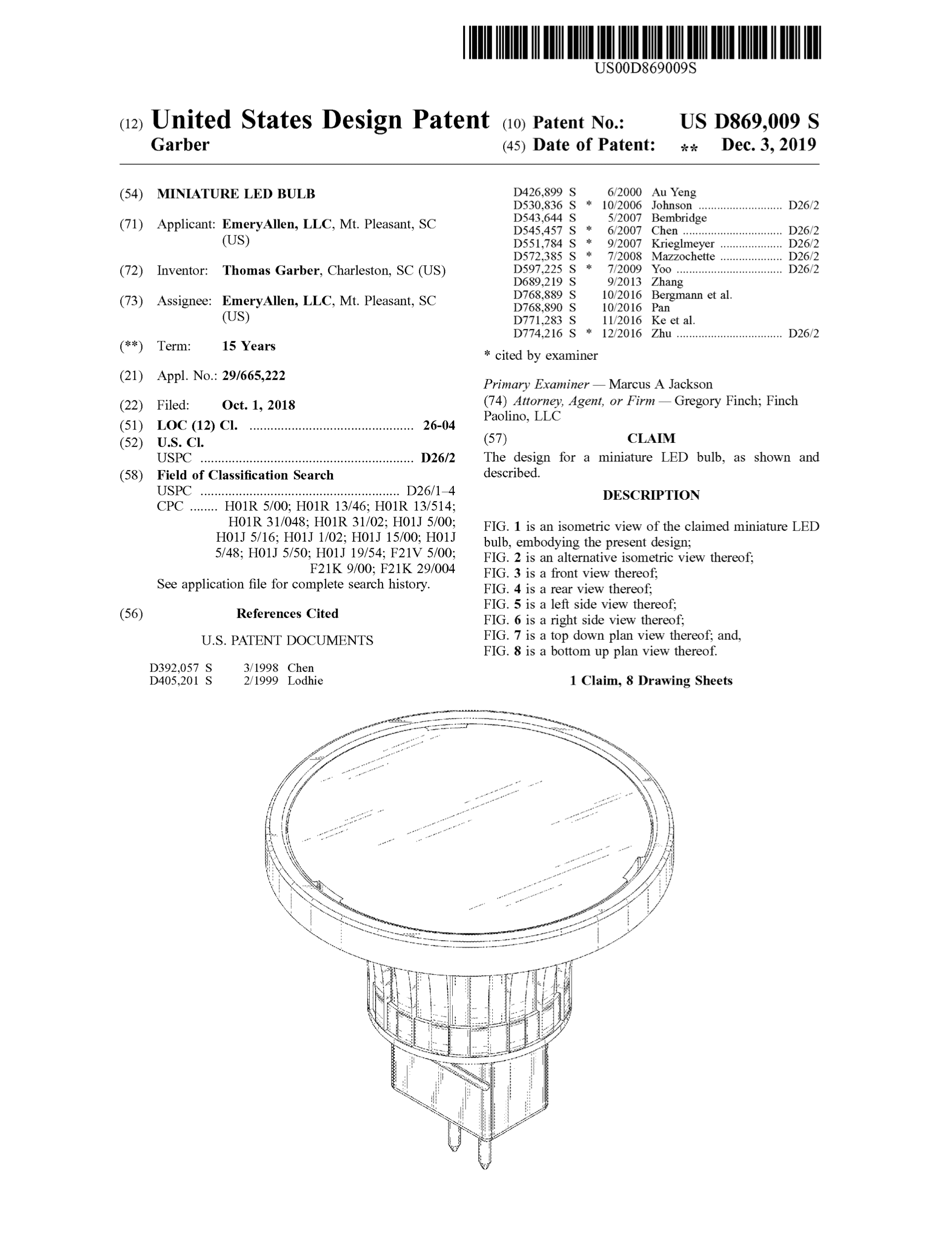 EA Patent D869009 1