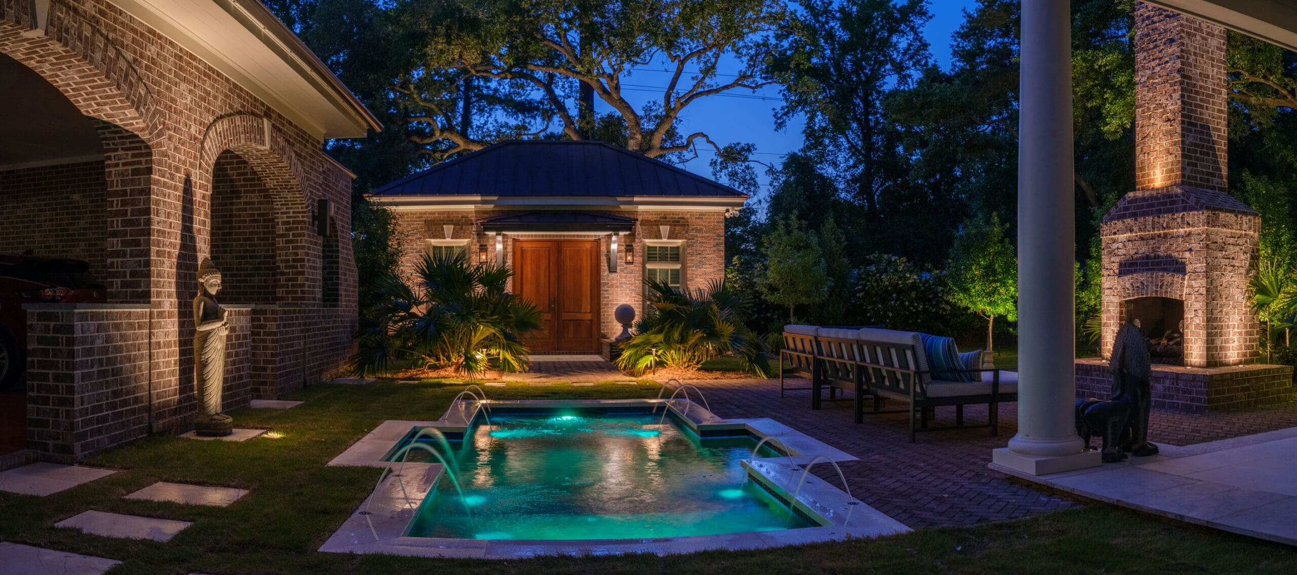 Desert Tones, Southern Roots: A Nighttime Transformation in Mt Pleasant, South Carolina